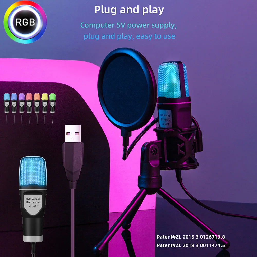 SF-666R condenser microphone RGB