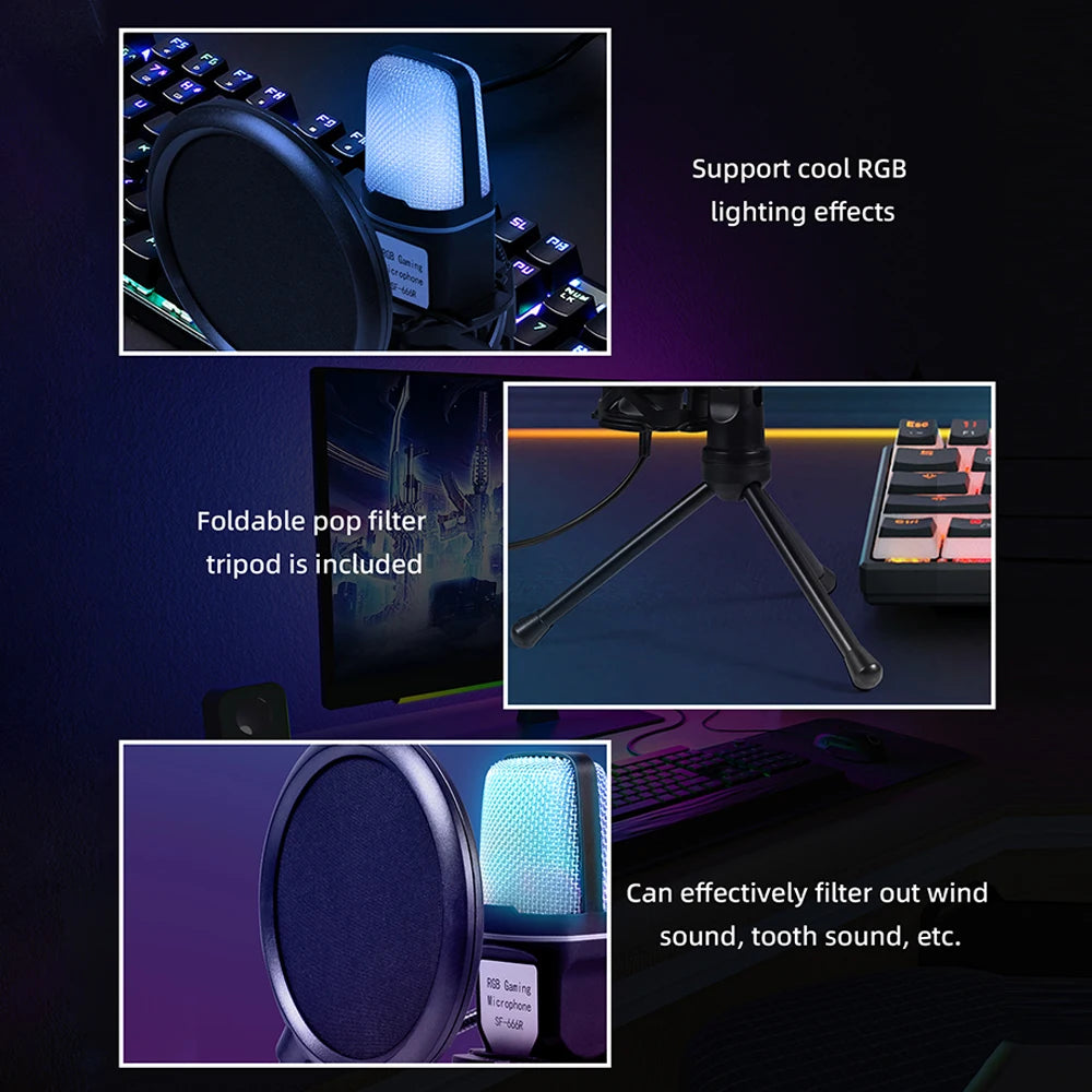 SF-666R condenser microphone RGB