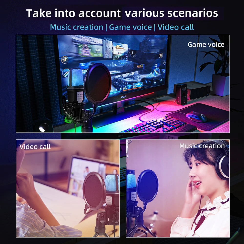 SF-666R condenser microphone RGB